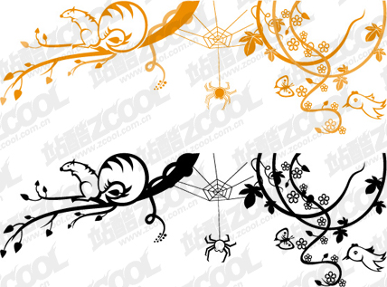 free vector Lovely animal and plant material vector