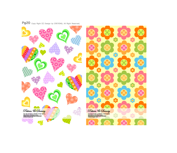 free vector Lovely background series vector 6