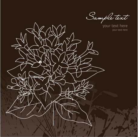 Lovely background flowers and plants (20764) Free EPS Download / 4 Vector
