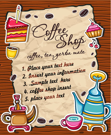 free vector Lovely coffee vector