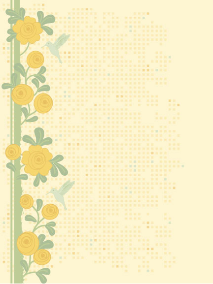 free vector Lovely flower design pattern vector material