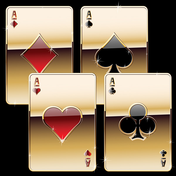 free vector Luxury poker clip art