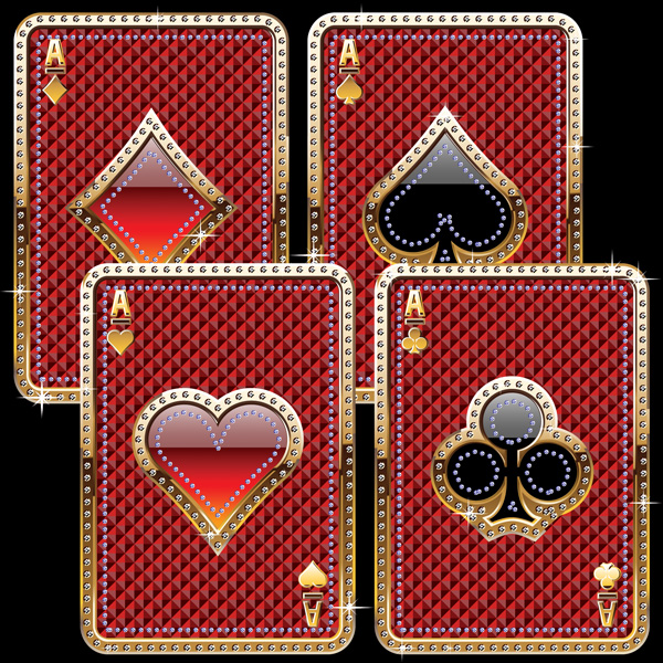 free vector Luxury poker clip art