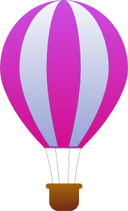 free vector Maidis Vertical Striped Hot Air Balloons clip art