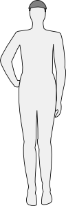 free vector Male Body Silhouette Front clip art