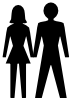 free vector Man And Woman Icon clip art