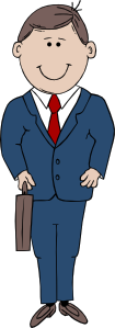 free vector Man In Suit clip art
