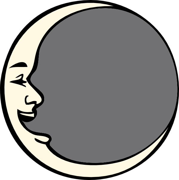 free vector Man In The Moon clip art