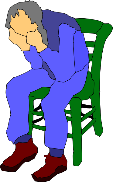 sit down on chair clipart