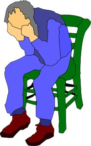 Man Sitting On A Chair clip art (120389) Free SVG Download / 4 Vector