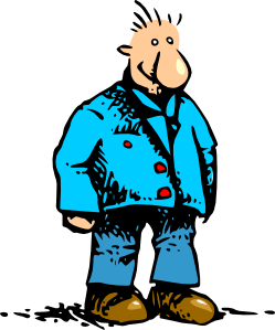 free vector Man Standing Cartoon clip art