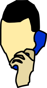 free vector Man Talking On The Phone clip art