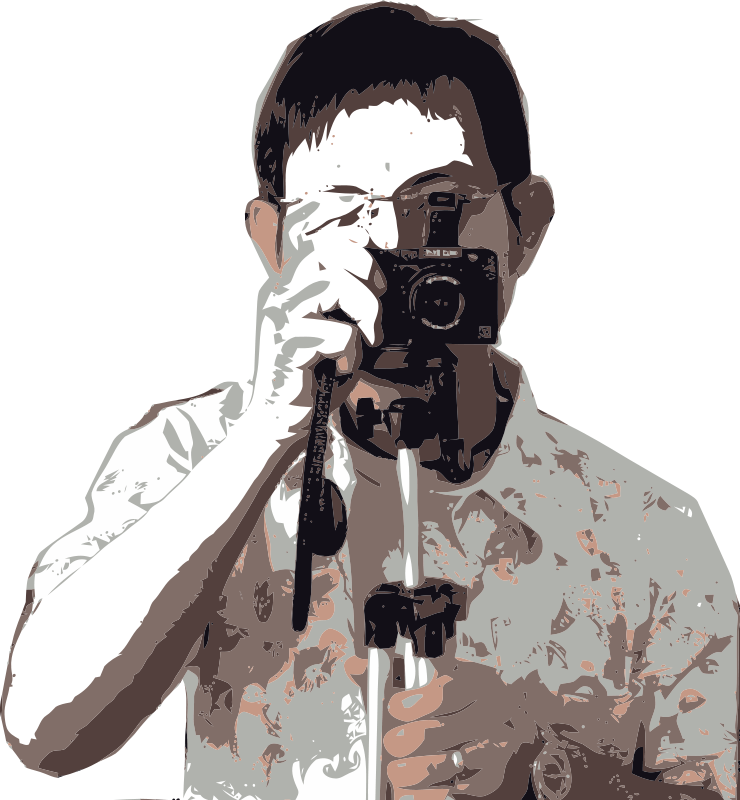 free vector Man with camera