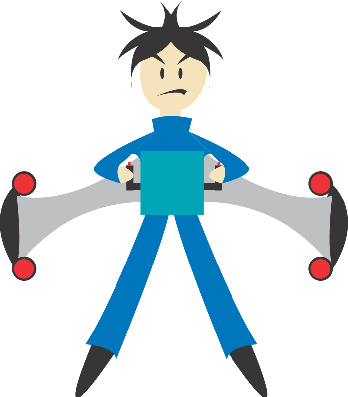 free vector Man with jet pack