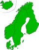 free vector Map Of Scandinavia clip art
