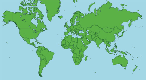 free vector Map of the World Vector