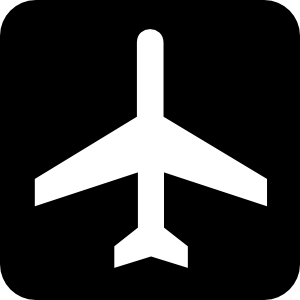 free vector Map Symbol Plane clip art