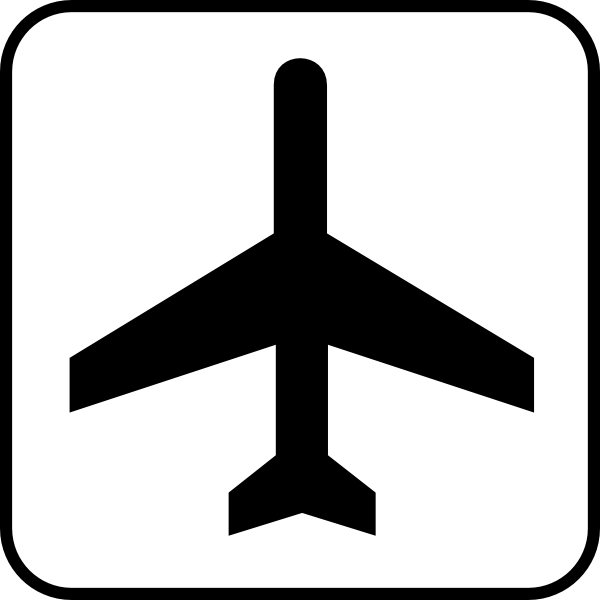 free vector Map Symbol Plane clip art