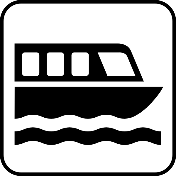 free vector Map Symbols Boat clip art
