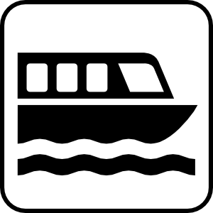 free vector Map Symbols Boat clip art