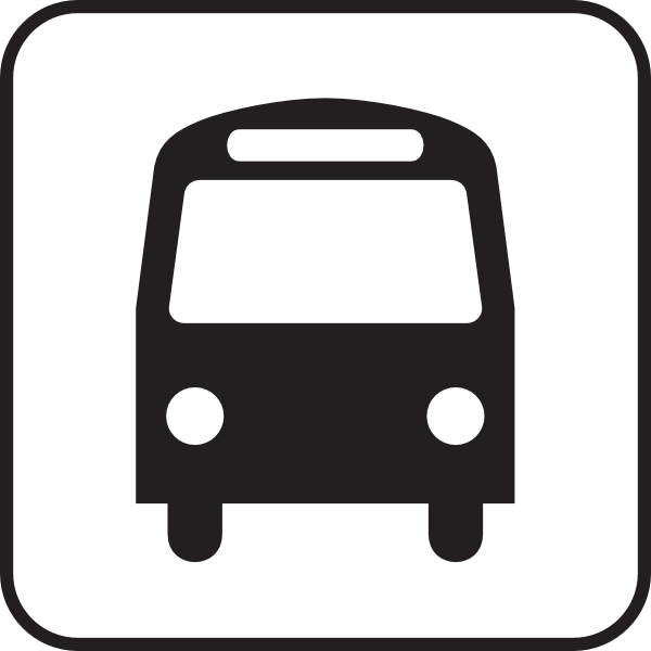 free vector Map Symbols Bus clip art