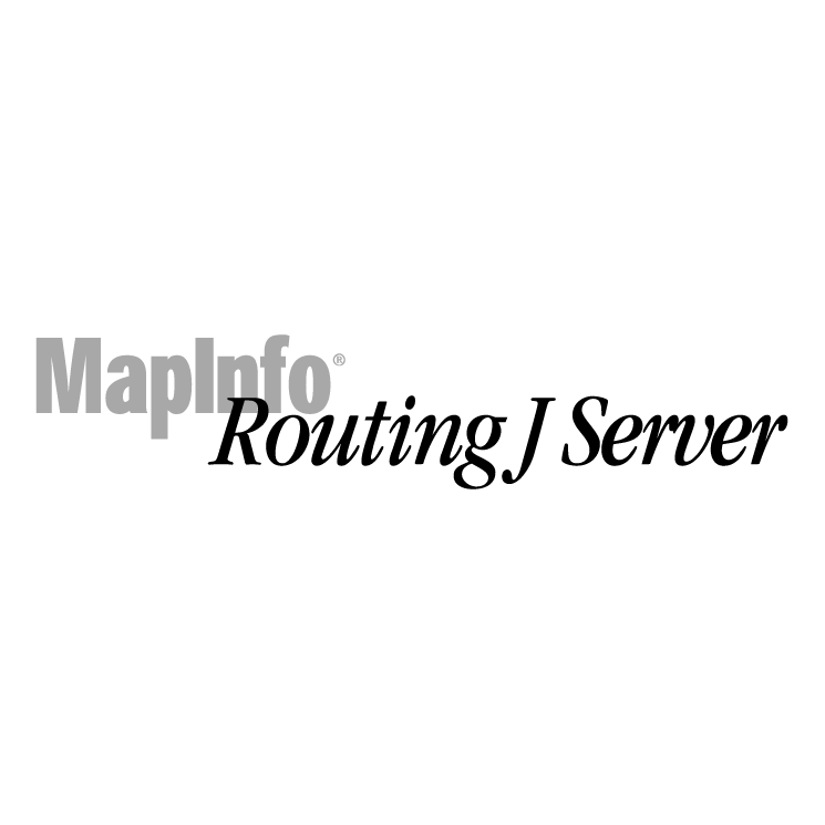 free vector Mapinfo routing j server