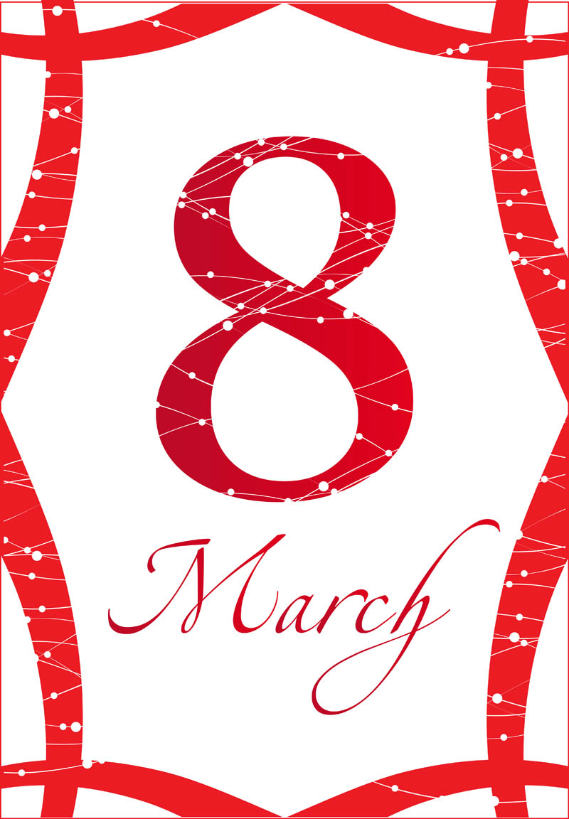 free vector March 8 women day theme graphics 04 vector