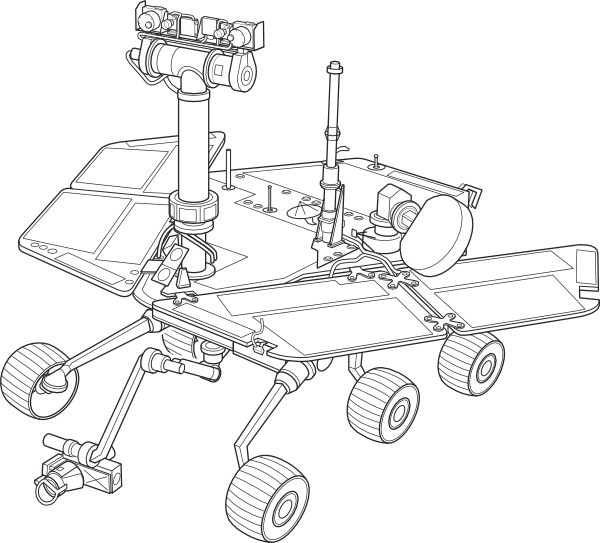 free vector Mars Exploration Rover clip art