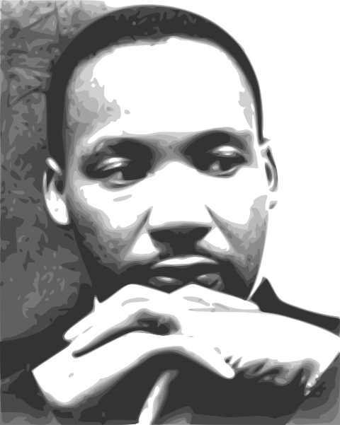 free vector Martin Luther King Jr. clip art