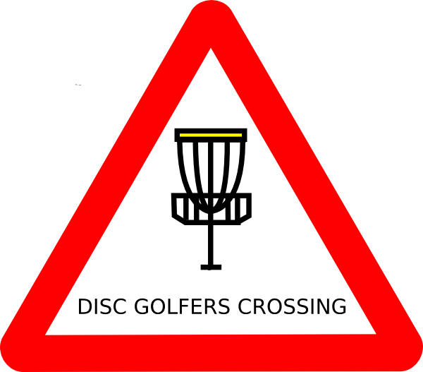 free vector Mat Cutler Disc Golf Roadsign clip art
