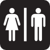 free vector Men Women Bathroom clip art