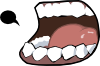 free vector Merzok Dark Mouth clip art