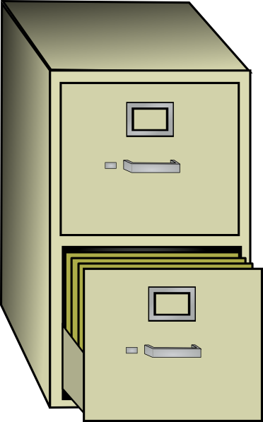 free vector Metal File Cabinet clip art