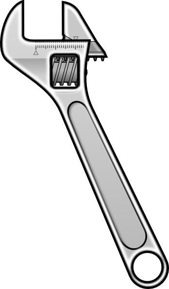 free vector Method Adjustable Wrench Icon Style clip art