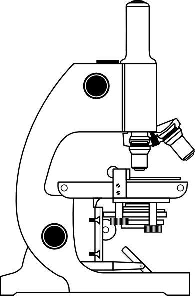 free vector Microscope With Labels clip art
