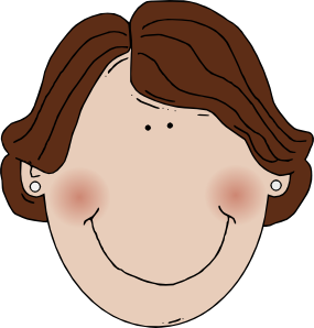 free vector Middle Aged Woman Brown Hair clip art