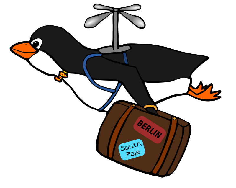 free vector Migrating Penguin