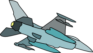 free vector Military Fighter Plane clip art