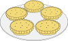 free vector Mince Pies clip art