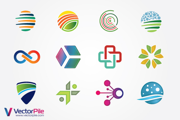 free vector Mixed Logo Vector Design Elements