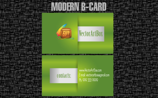 free vector Modern B-card