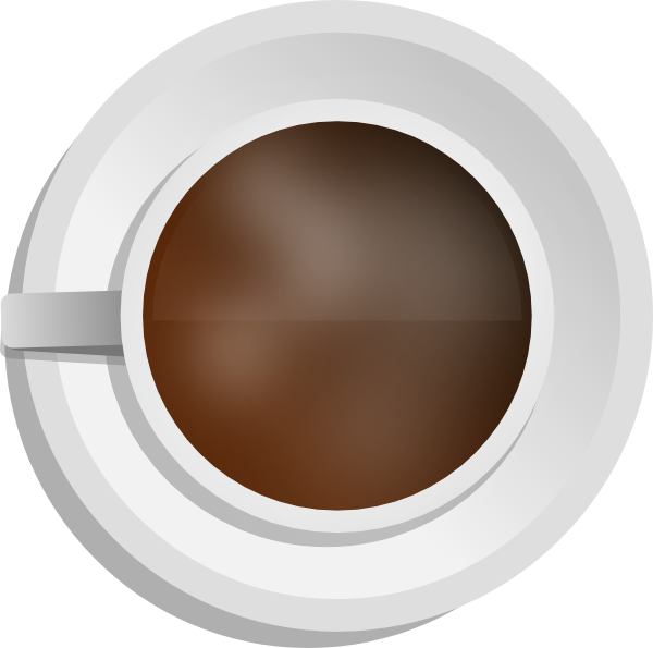 free vector Mokush Realistic Coffee Cup Top View clip art