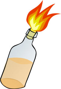 free vector Molotov Cocktail clip art