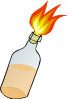free vector Molotov Cocktail clip art