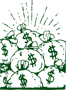 Money Bags clip art (108735) Free SVG Download / 4 Vector