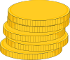 free vector Money Stack Of Coins clip art