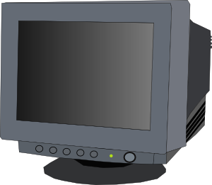 free vector Monitor Crt clip art