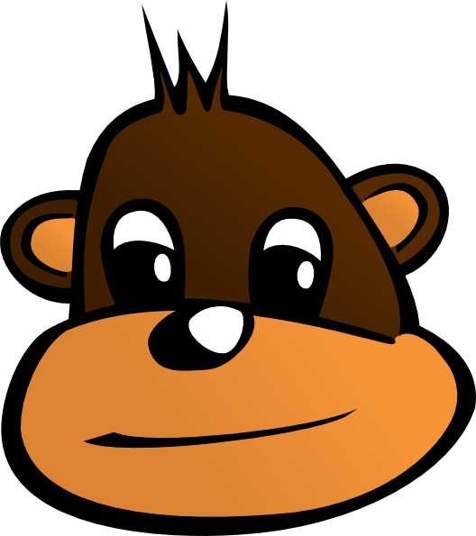 free vector Monkey Head clip art