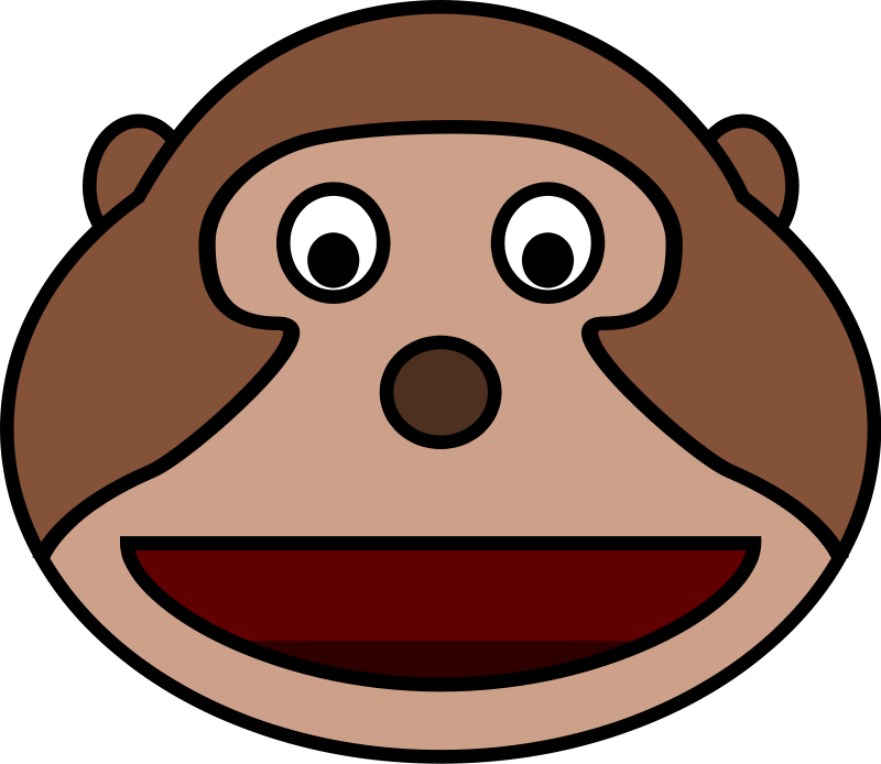 free vector Monkey head