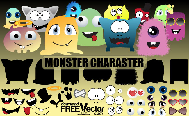 Download Monsters Character (124124) Free AI, EPS, SVG Download / 4 ...